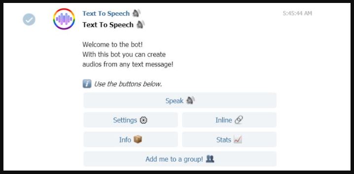Chatbot Text To Speech Di Telegram