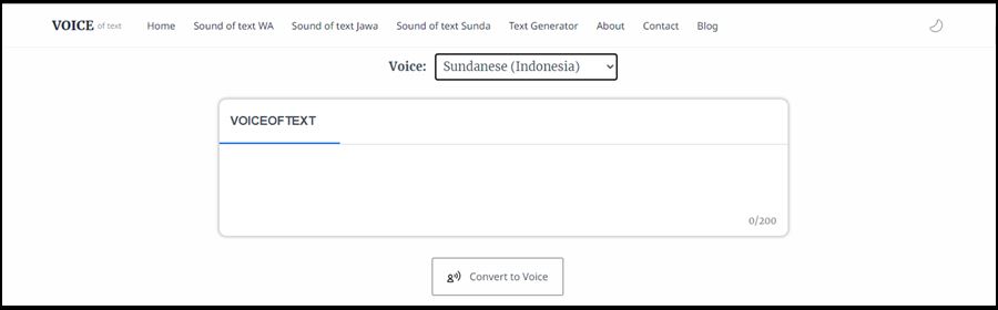 Pilihan Bahasa Sunda Sundanese Di Voice Of Text