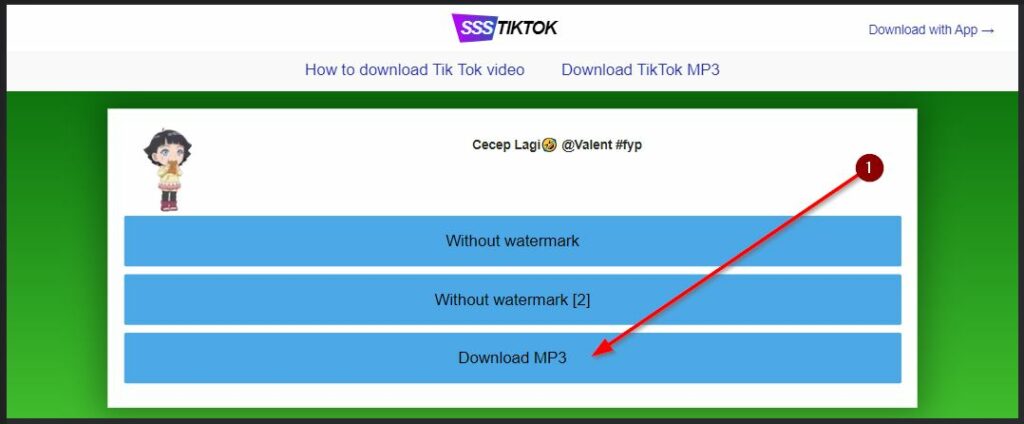 Download Mp3 Tiktok Langsung Via Broser